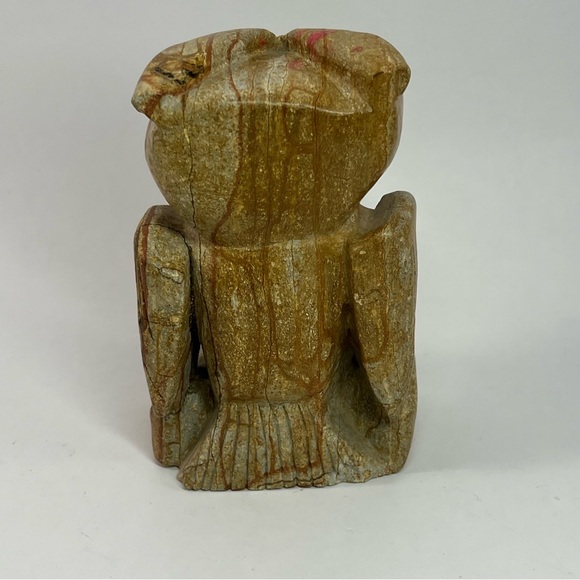 Hand Carved Stone Owl - Picture 4 of 6
